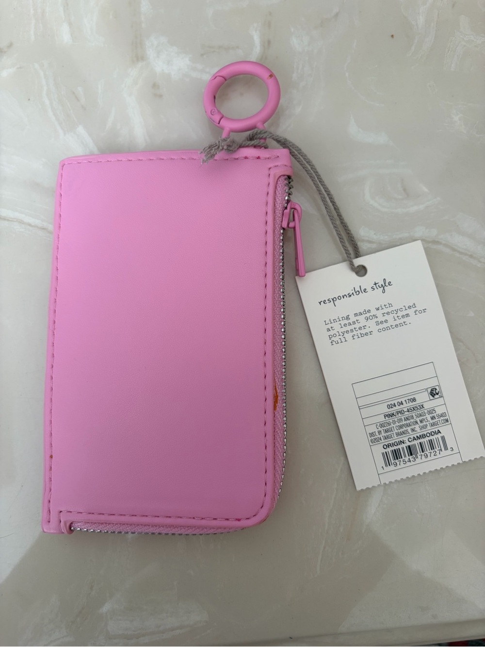 A New Day - Pink Mini Wallet with Keyring